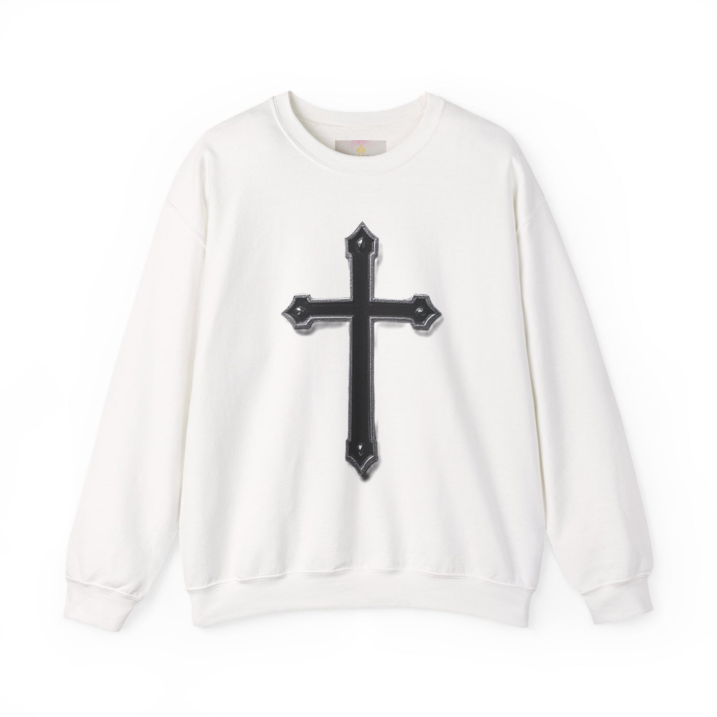 Warrior’s Black Cross Men’s Christian Sweatshirt | Ephesians 6:11