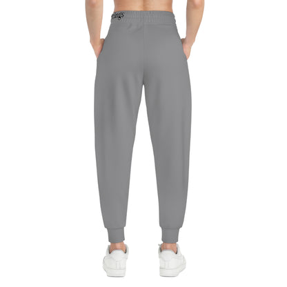 Blooming Faith Women's Jogging Pants in Grey with Floral Cross Design