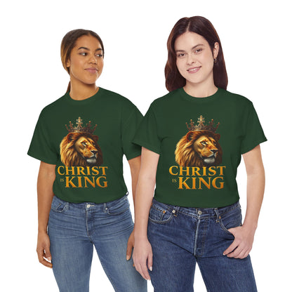 Christ Is King – Lion & Cross Women’s Christian Tee