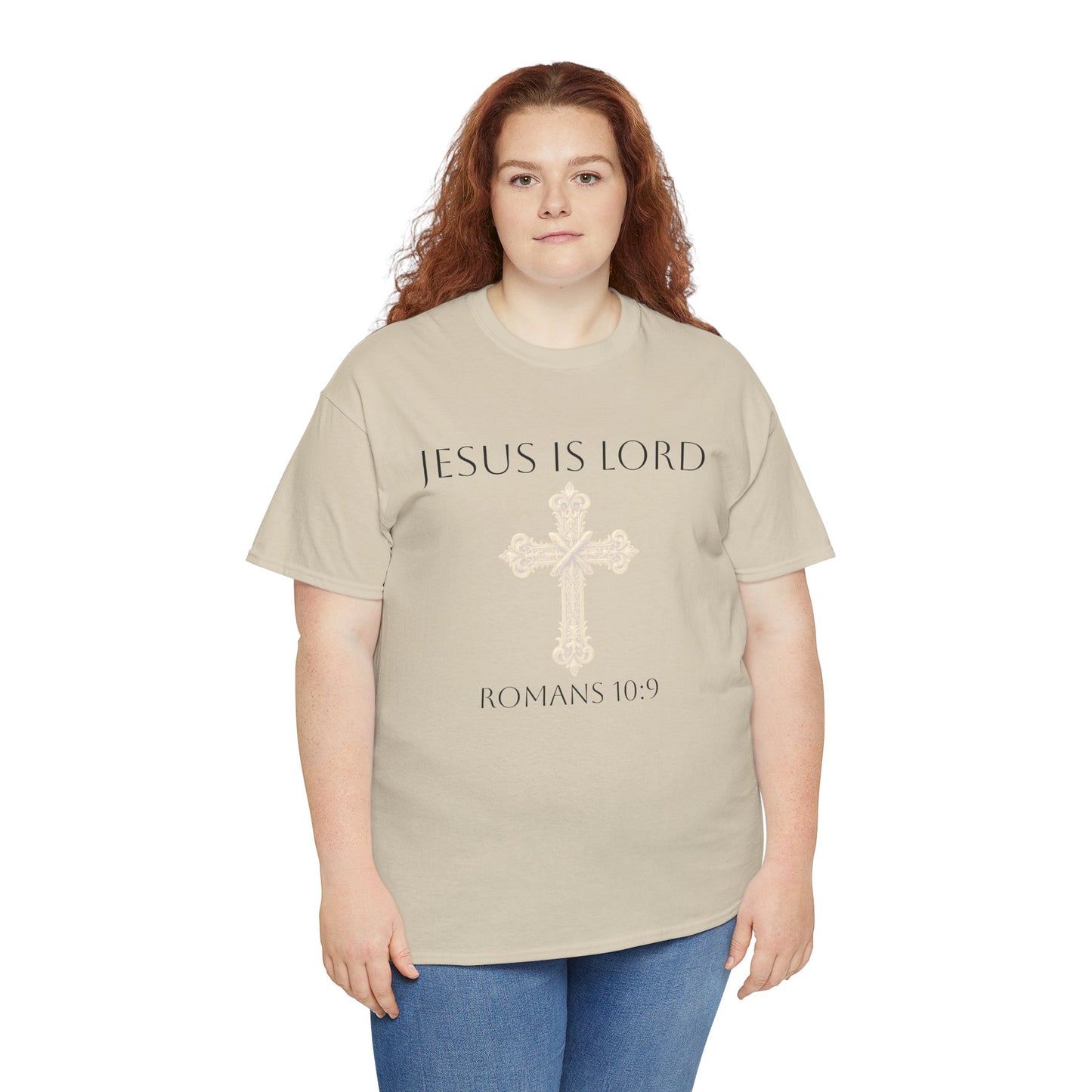 Jesus is Lord - Christian Women's Tee (Black Lettering)