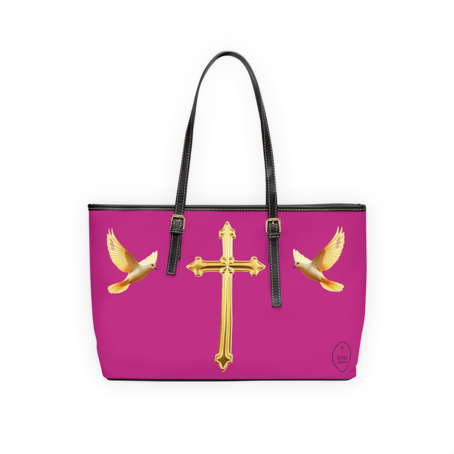 Faith, Peace, and Renewal Shoulder Bag in Fuchsia