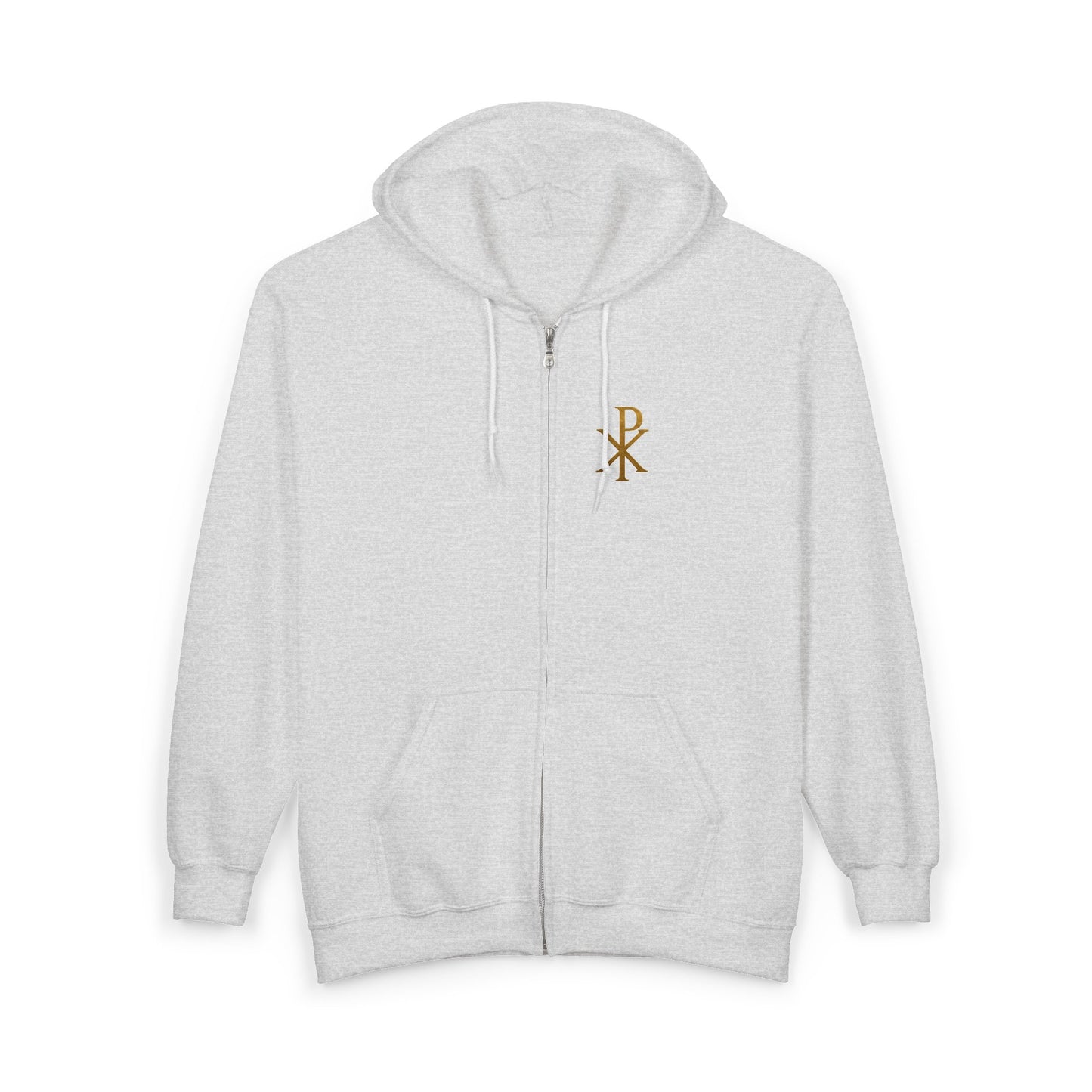 Sanctified Men's Gothic Cross Zip-Up Hoodie – Faith in Comfort