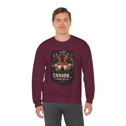 Canada War Paint: Glorious and Free - Men's Sweatshirt
