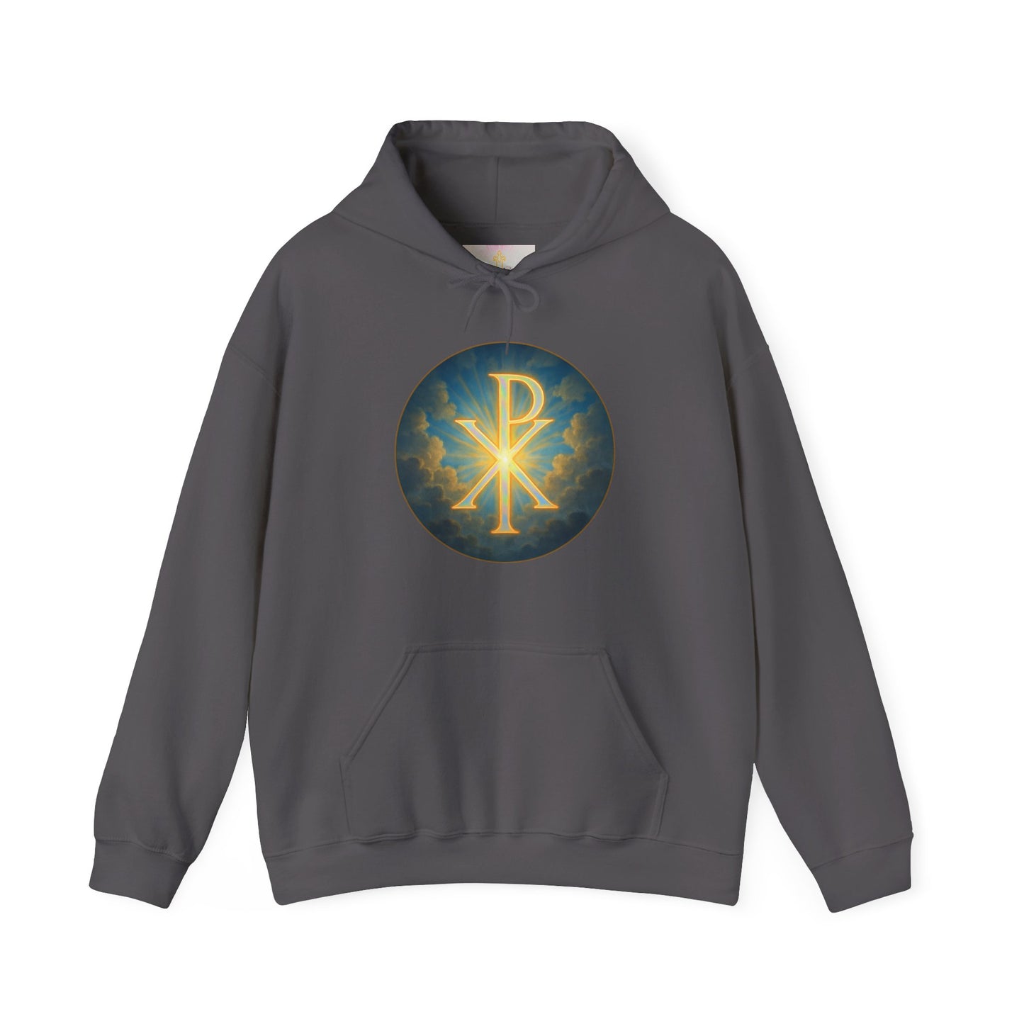 Women’s Christian Hoodie with Chi Rho – Historic Faith Symbol Pullover
