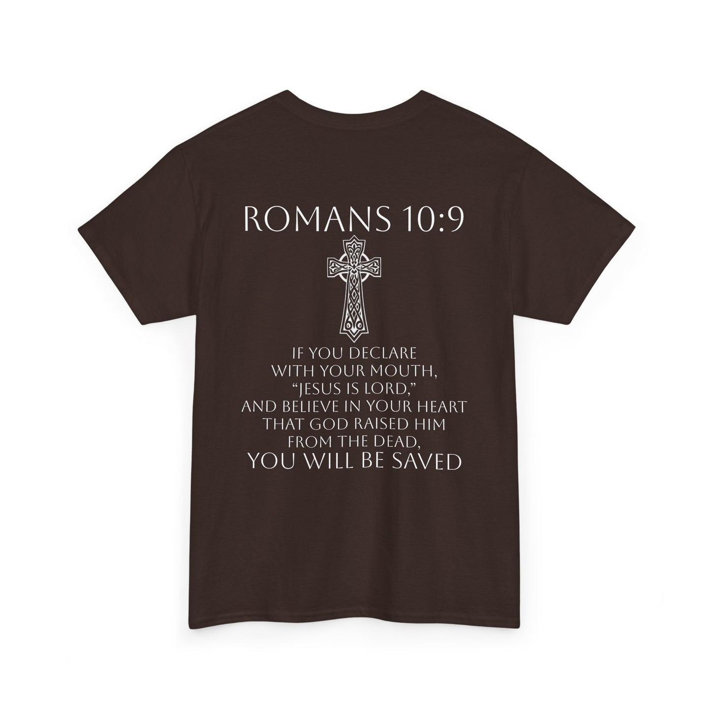 Women's Jesus is Lord Christian T-Shirt – Modern Cross Design (White Lettering)
