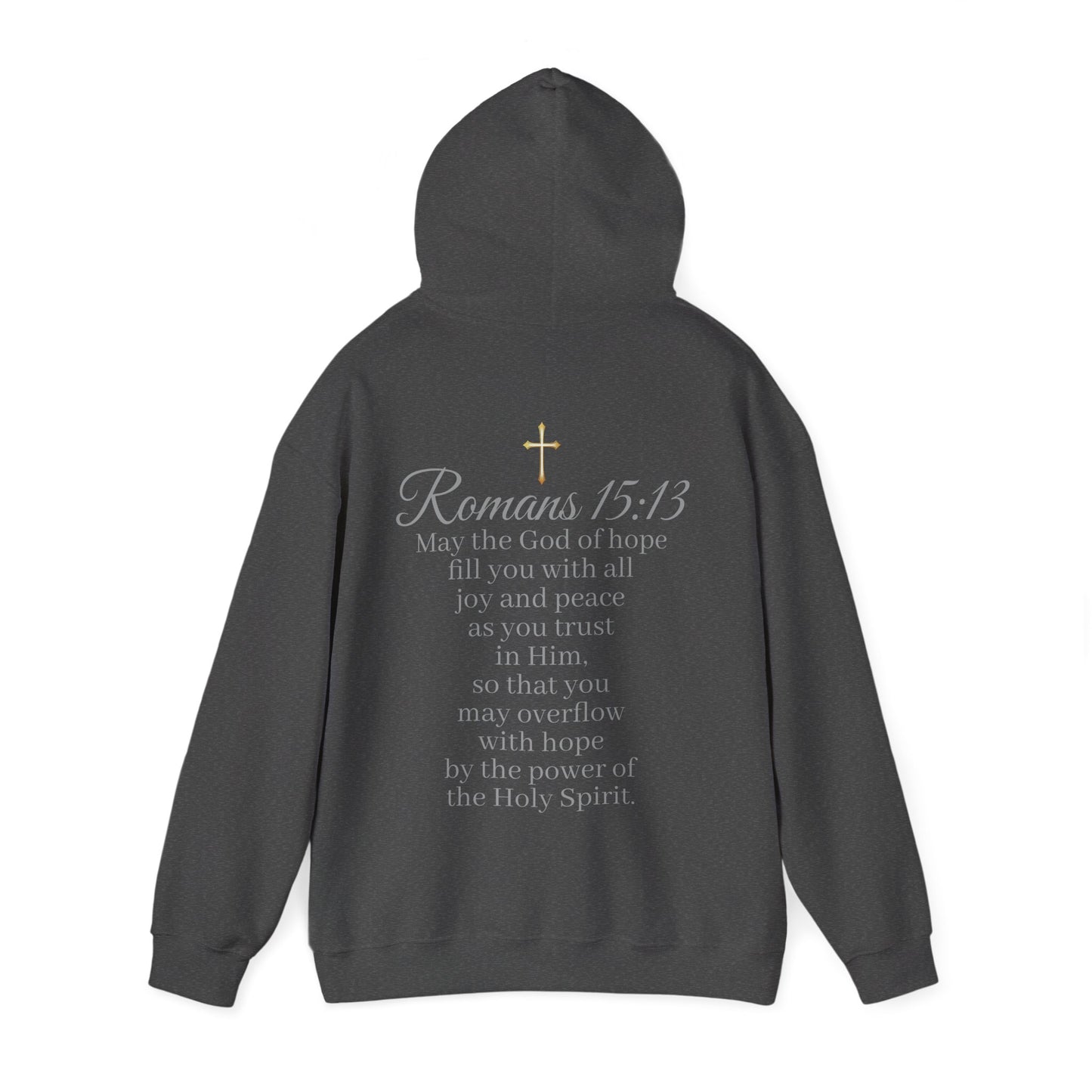 Women’s “Hope” Hoodie – Inspirational Scripture Pullover | Romans 15:13