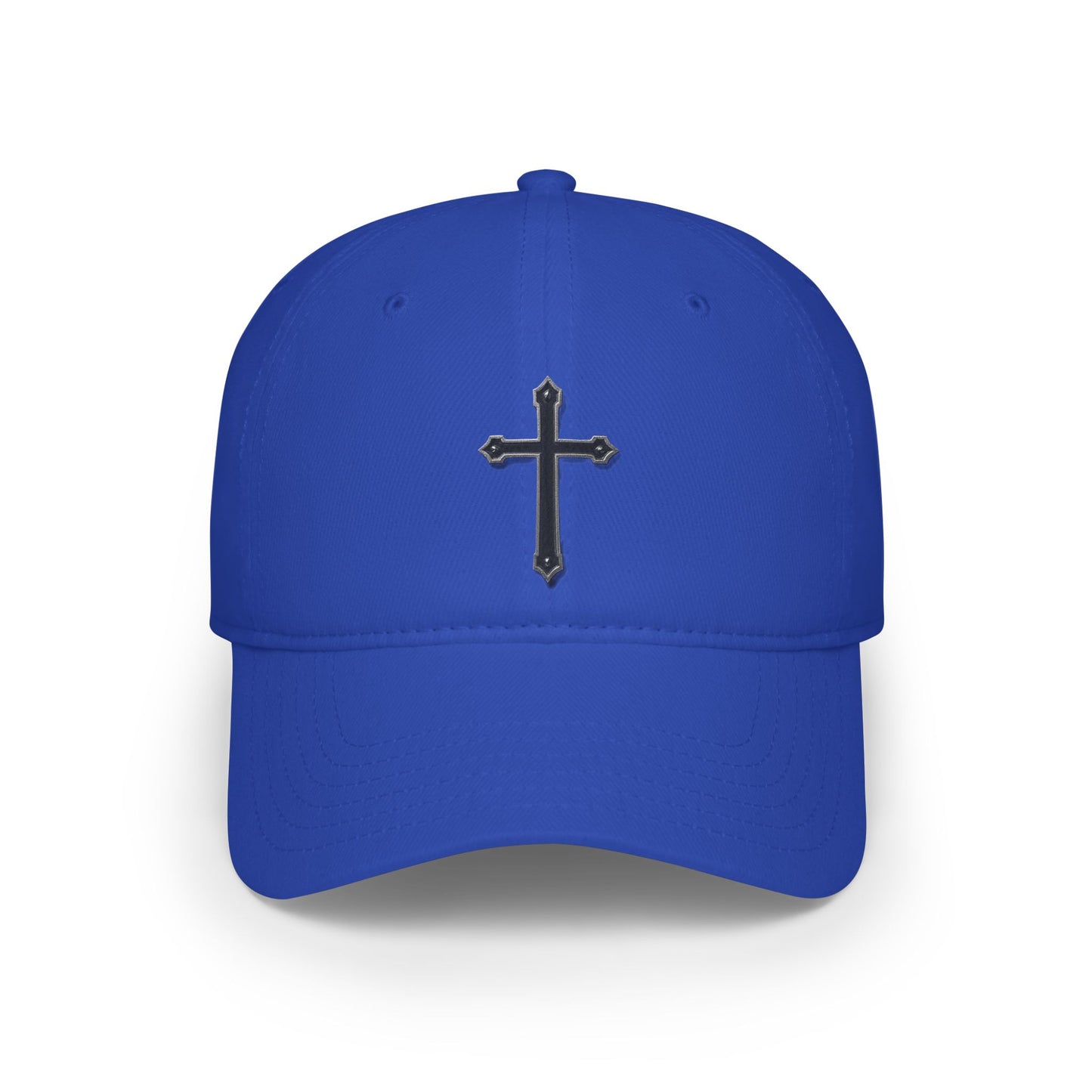 Warrior’s Black Cross Low Profile Christian Baseball Hat | Ephesians 6:11