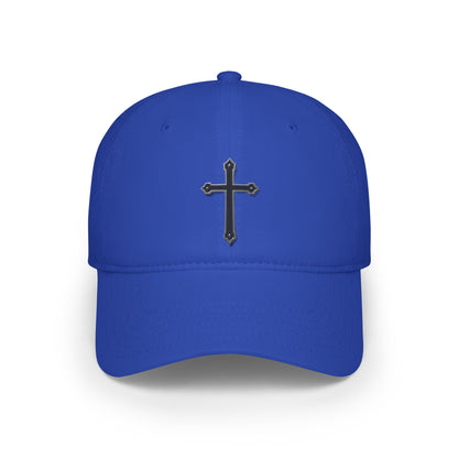 Warrior’s Black Cross Low Profile Christian Baseball Hat | Ephesians 6:11
