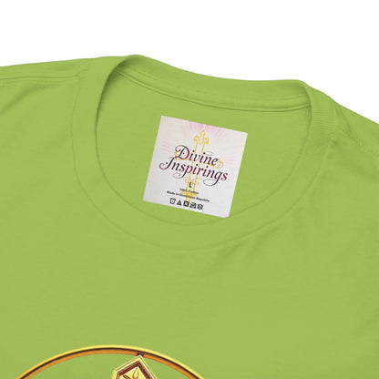 Men’s Romans 10:9 Christian T-Shirt – Jesus Is Lord & He Is Risen (Dark Lettering)