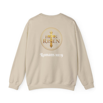 Bold Faith Women’s Sweatshirt – Proclaim Jesus Is Lord & He Is Risen (White Lettering)