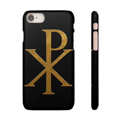 Black Chi Rho Snap Case for iPhone – The Way, Truth & Life