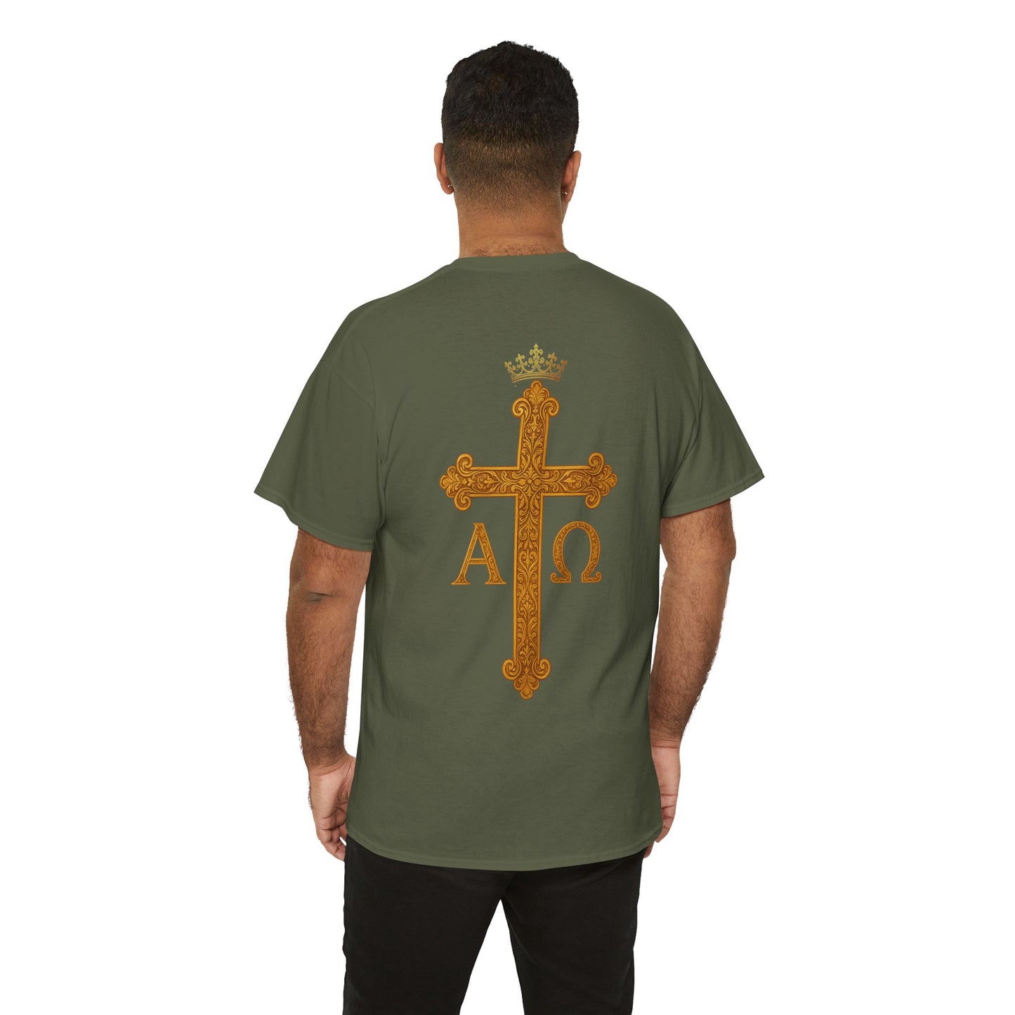 Christ Is King – Lion & Cross Men’s Christian Tee