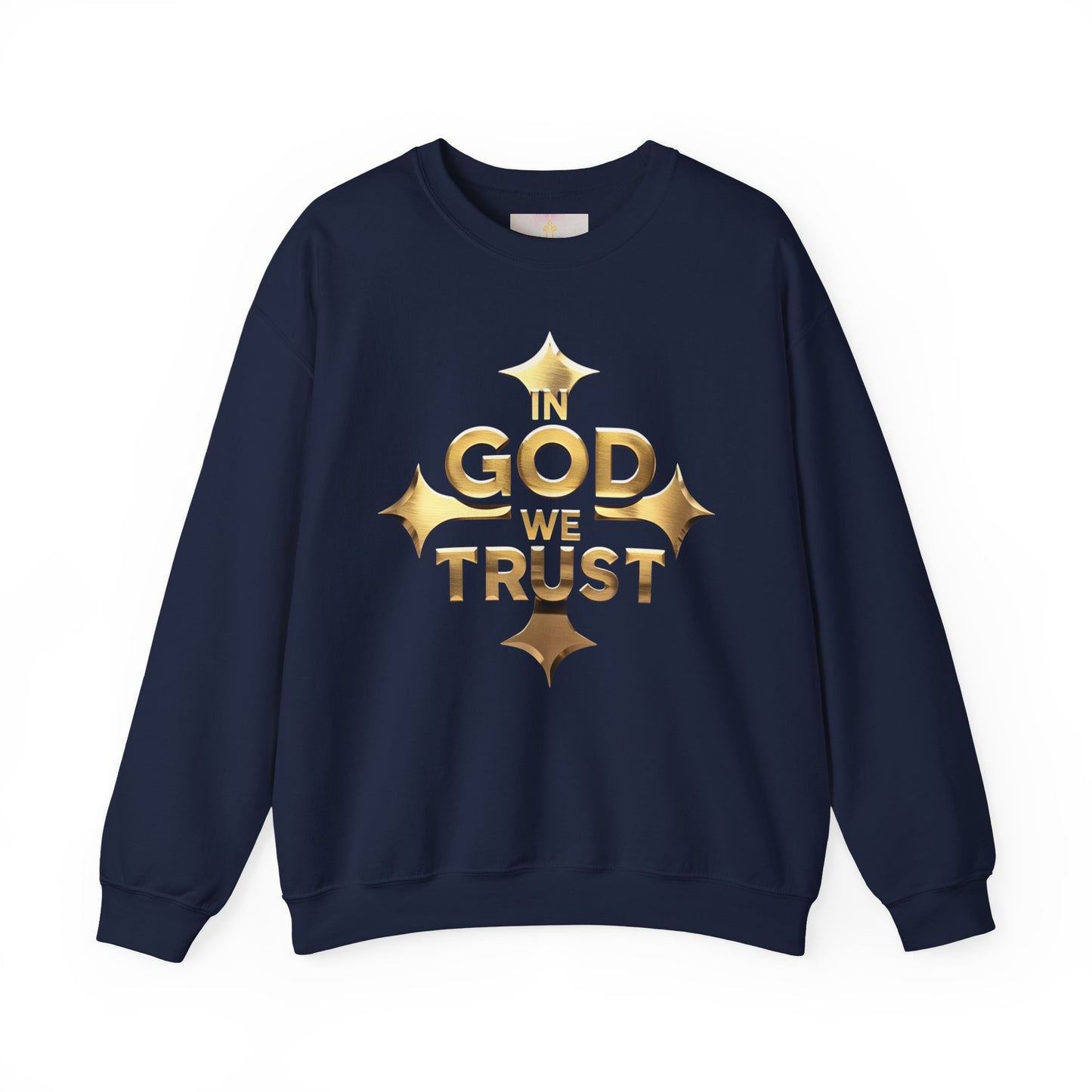 Golden Creed – “In God We Trust” Christian Men’s Sweatshirt