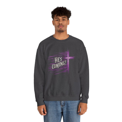 He's Coming – Men’s Christian Crewneck Sweater