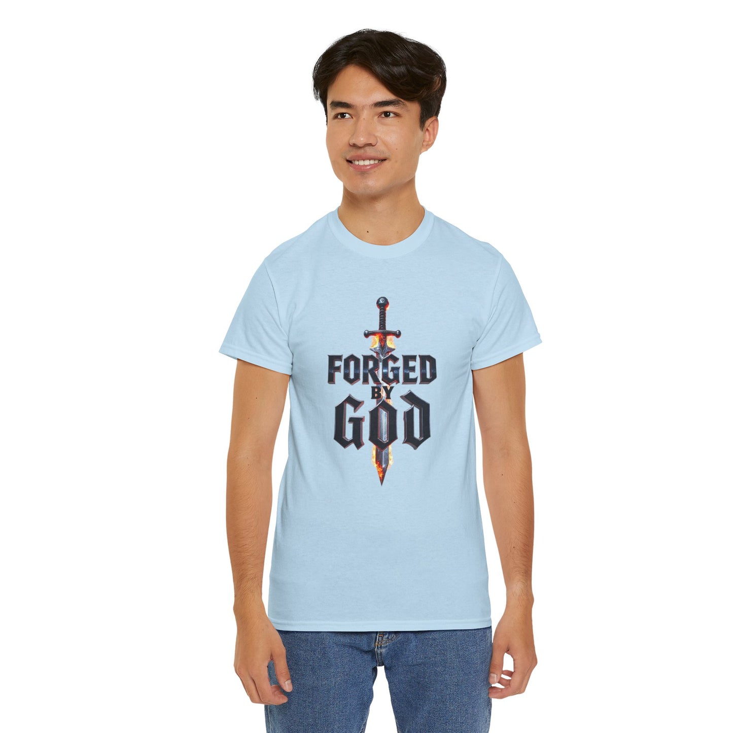 Forged by God Men’s Christian T-Shirt