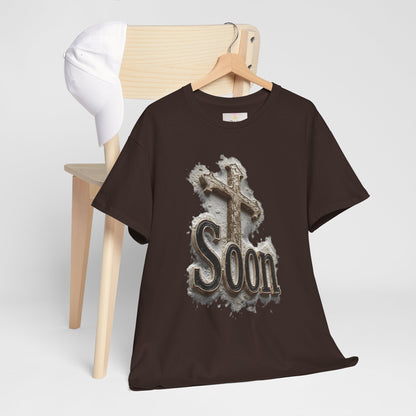 Soon: The Coming King Cross Tee – Men’s Faith Shirt