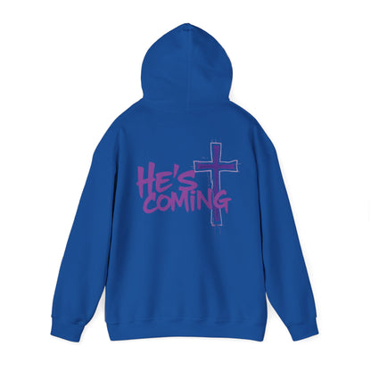 Prophetic “He’s Coming” Men’s Hoodie – Bold Christian Streetwear