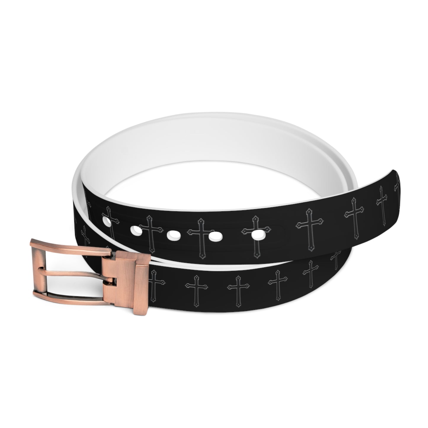 Shield of Faith Belt – Black Cross Pattern