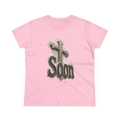 Christian Women’s T-Shirt – Soon Cross Tee