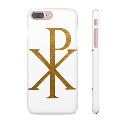 White Chi Rho Snap Case for iPhone – The Way, Truth & Life