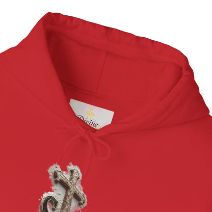 Soon: Revelation 22:12 Cross Hoodie – Men’s Christian Faithwear (Dark Lettering)