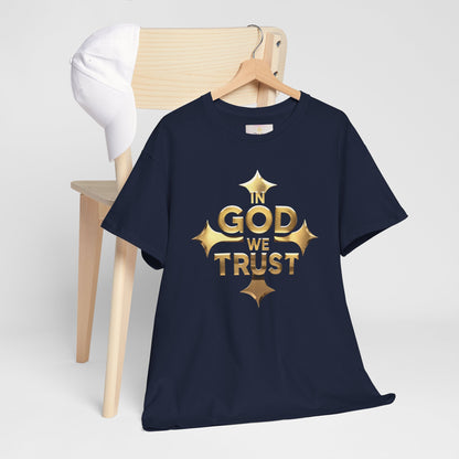 Unshaken – Men’s “In God We Trust” Cross Tee