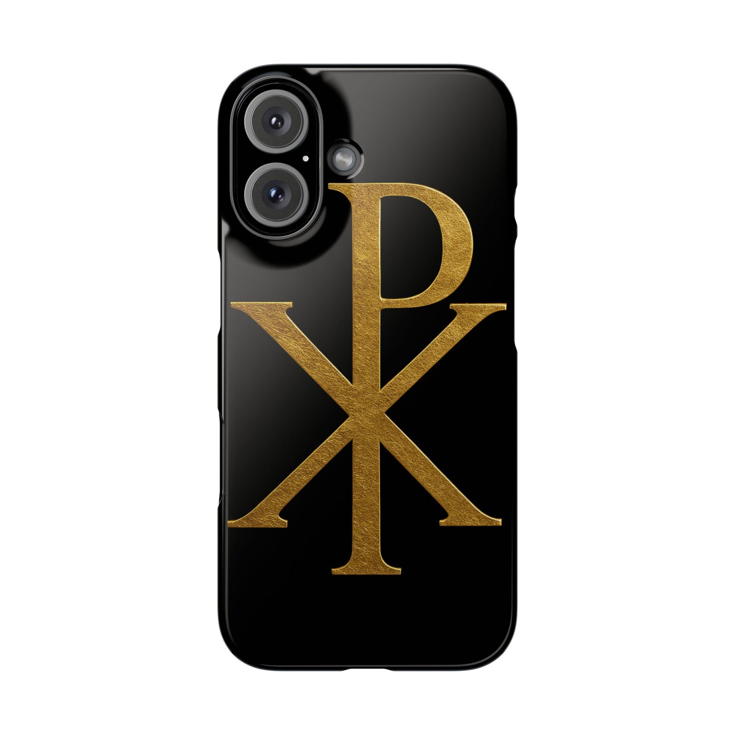 Black Chi Rho Snap Case for iPhone – The Way, Truth & Life