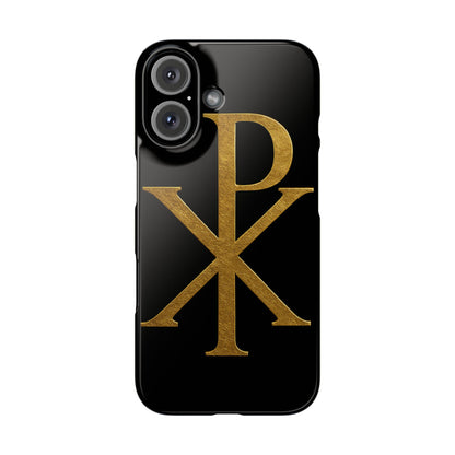 Black Chi Rho Snap Case for iPhone – The Way, Truth & Life