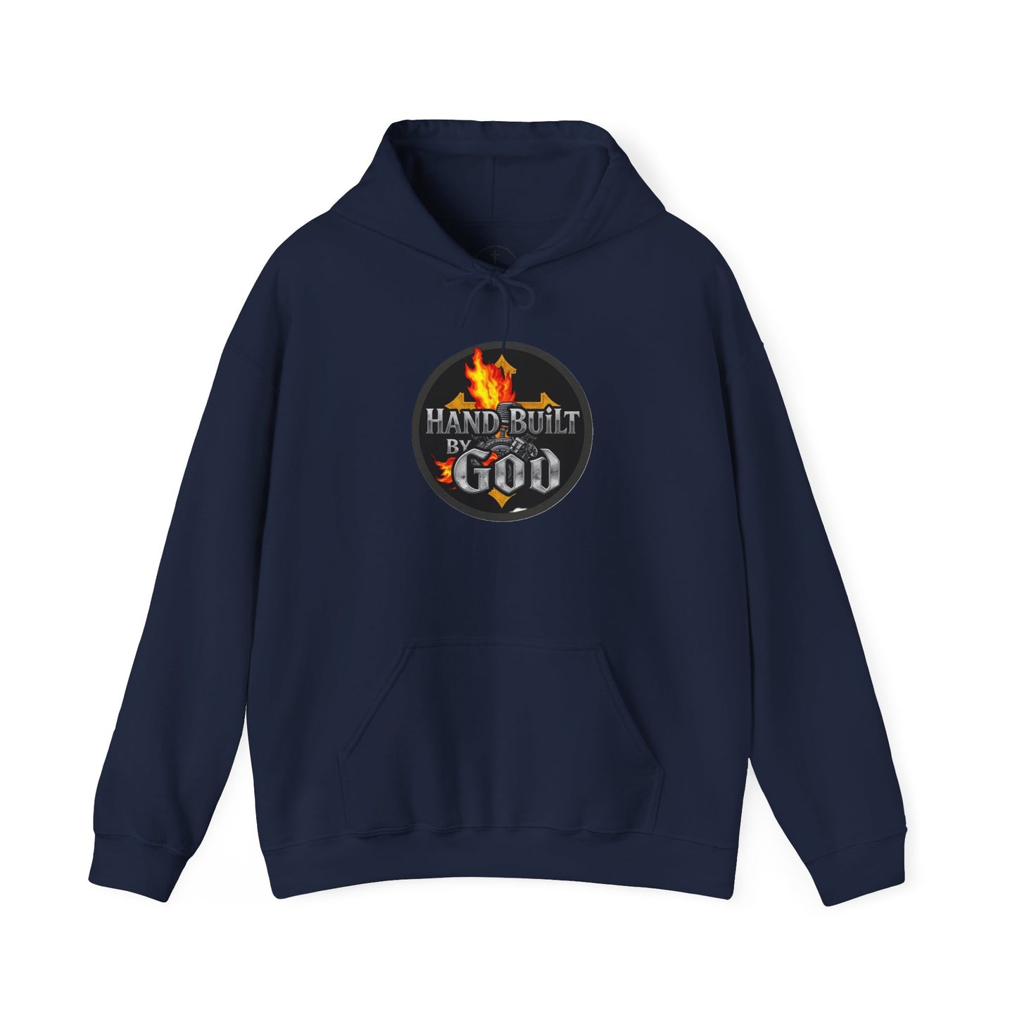 Hand Built By God - Bold Christian Men’s Hoodie