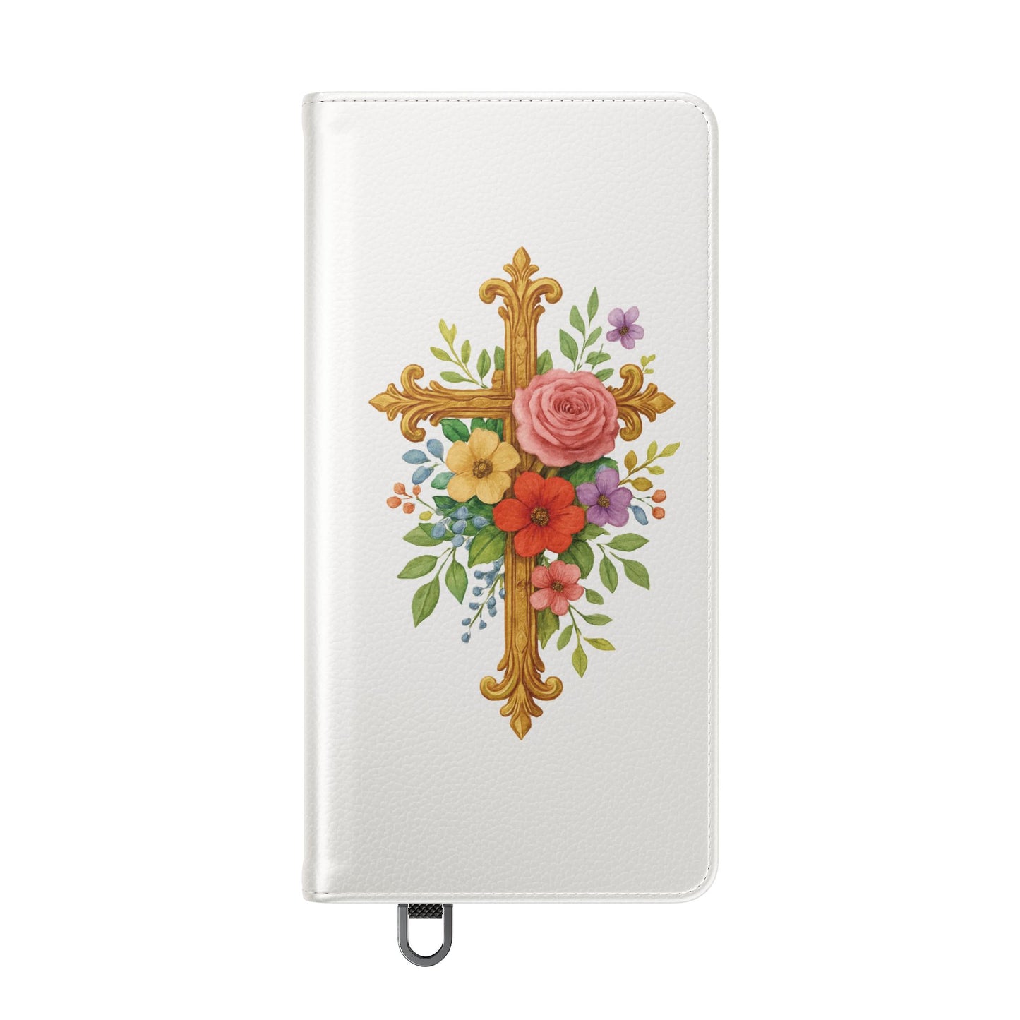 Floral Cross Wallet Case for Samsung– Faith in Bloom
