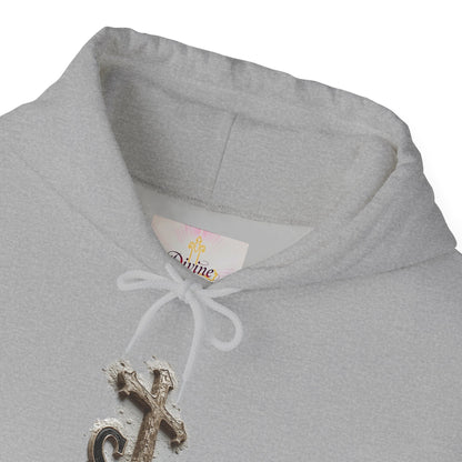 Soon: Revelation 22:12 Cross Hoodie – Men’s Christian Faithwear (Dark Lettering)