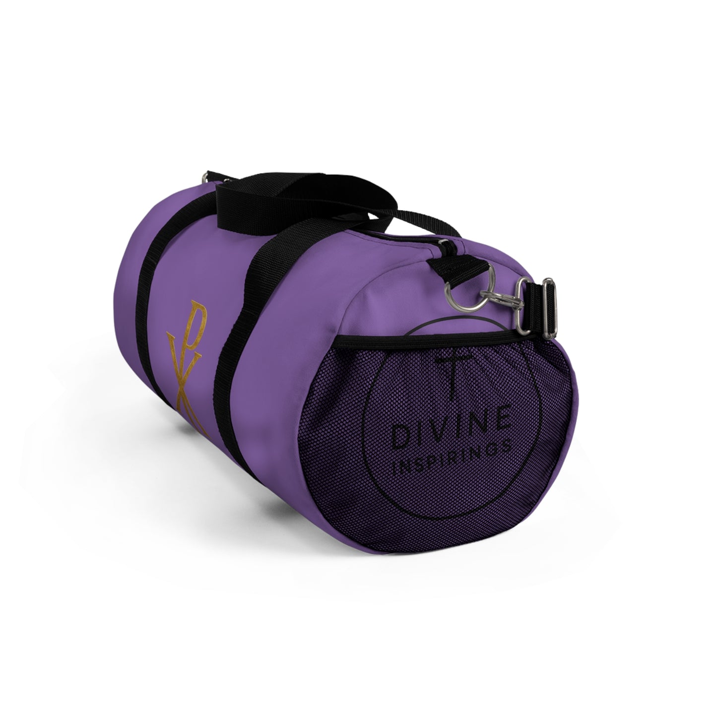 Women's Christ’s Victory Duffle Bag in Purple – Chi Rho Symbol