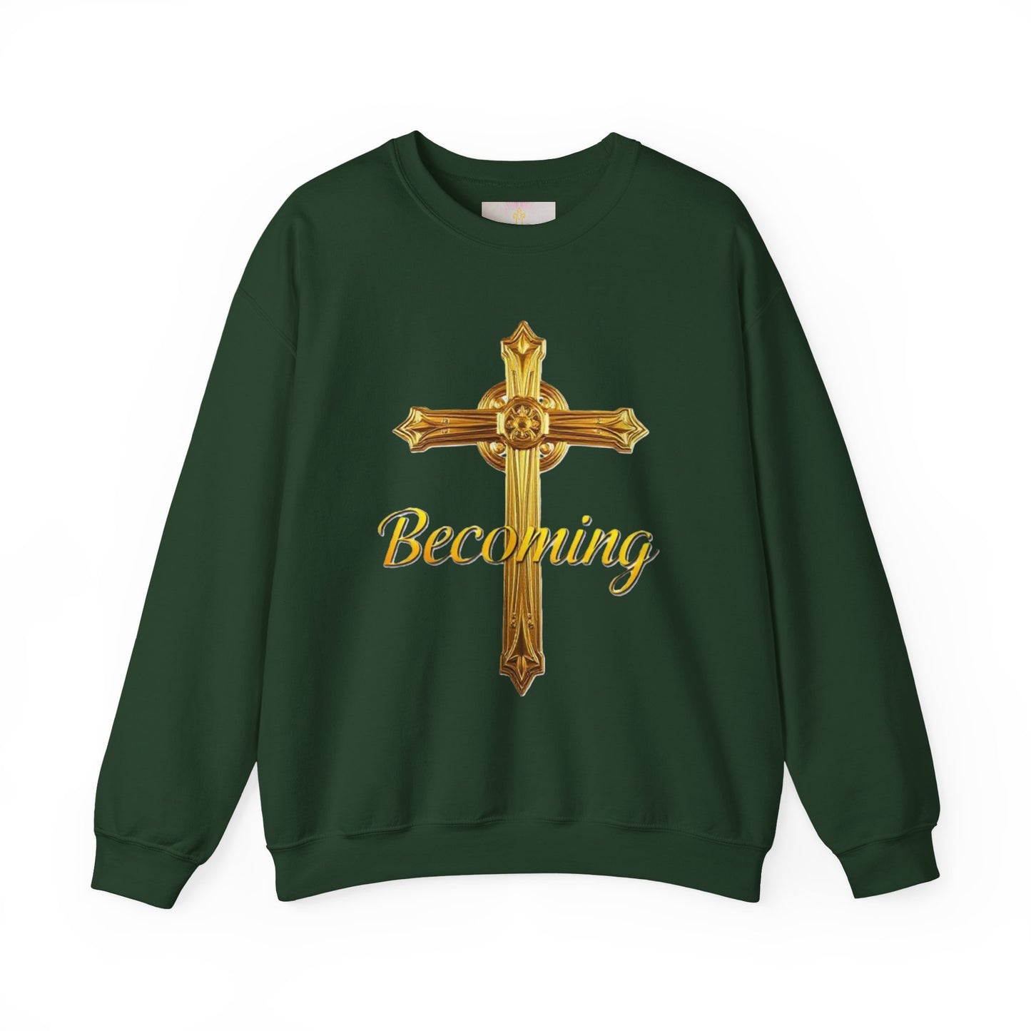 Becoming Men’s Faith Sweatshirt – Light Lettering (Philippians 1:6)