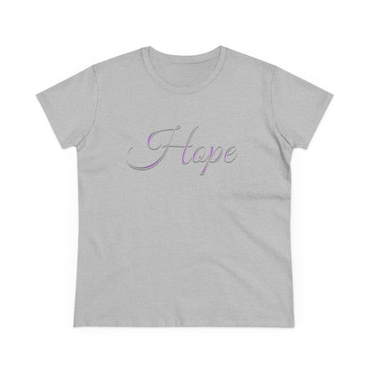 Women’s “Hope” Tee – Inspirational Scripture Design | Romans 15:13