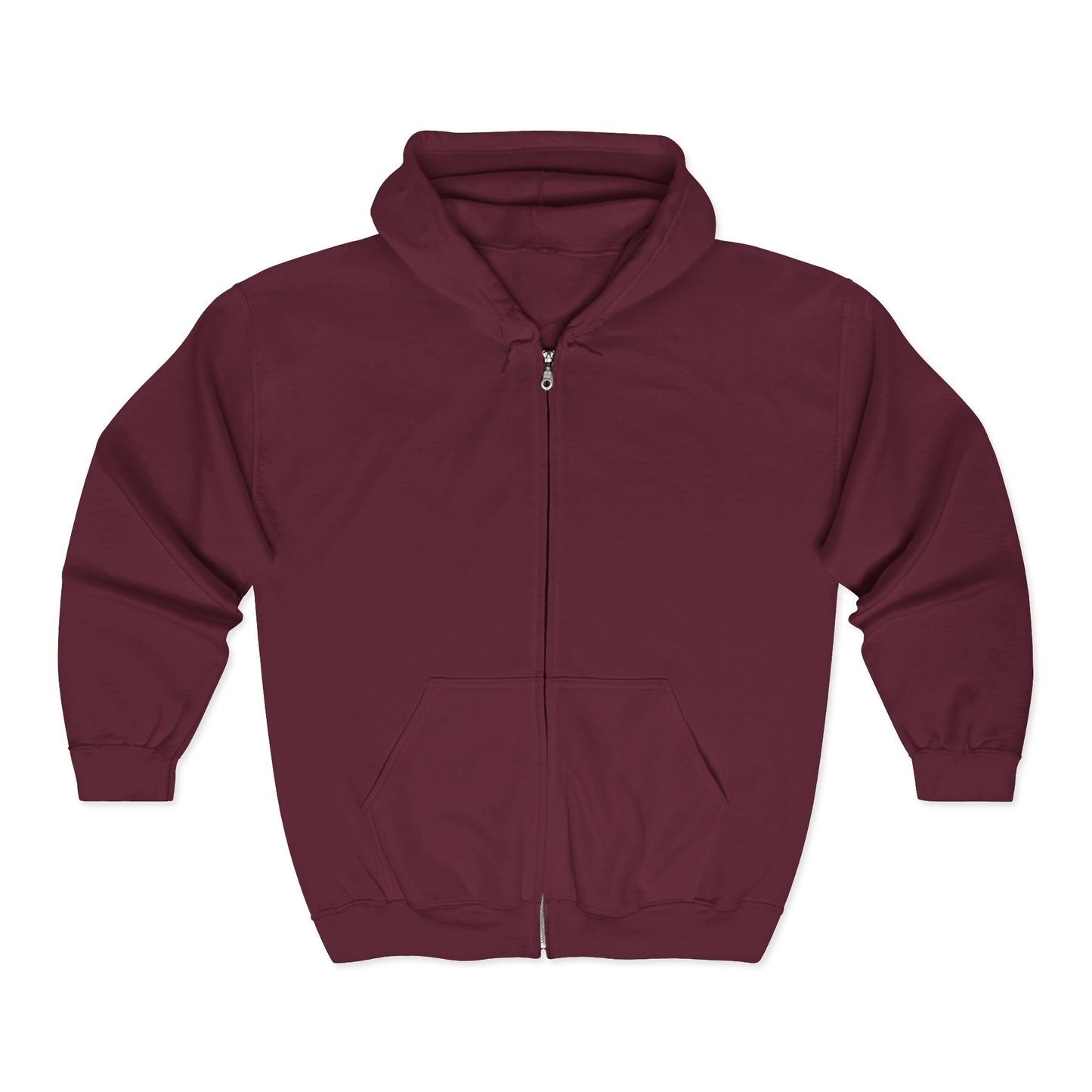 Anchored Journey – Women’s Classic Plain Zip-Up Hoodie (Light Logo)