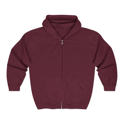 Anchored Journey – Women’s Classic Plain Zip-Up Hoodie (Light Logo)
