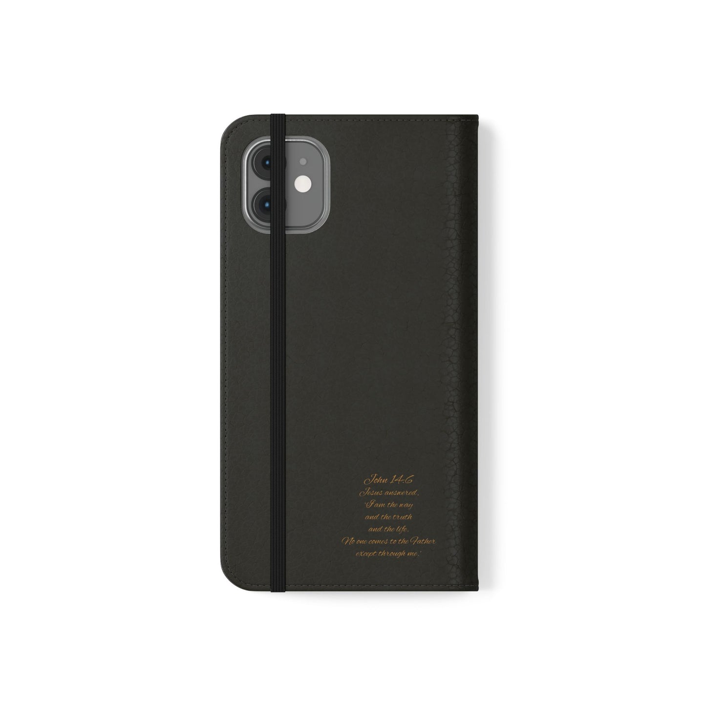 Black Chi Rho Folding Case for iPhone – Faith in Every Step