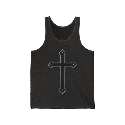 Warrior’s Black Cross Women’s Christian Tank Top | Ephesians 6:11