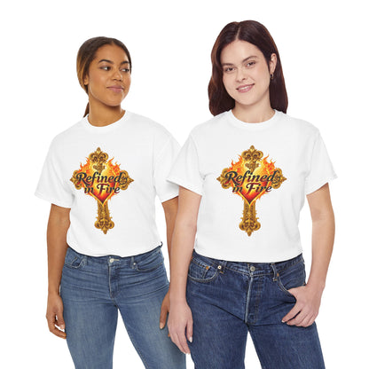 Refined in Fire — Women's Ornate Christian T-Shirt