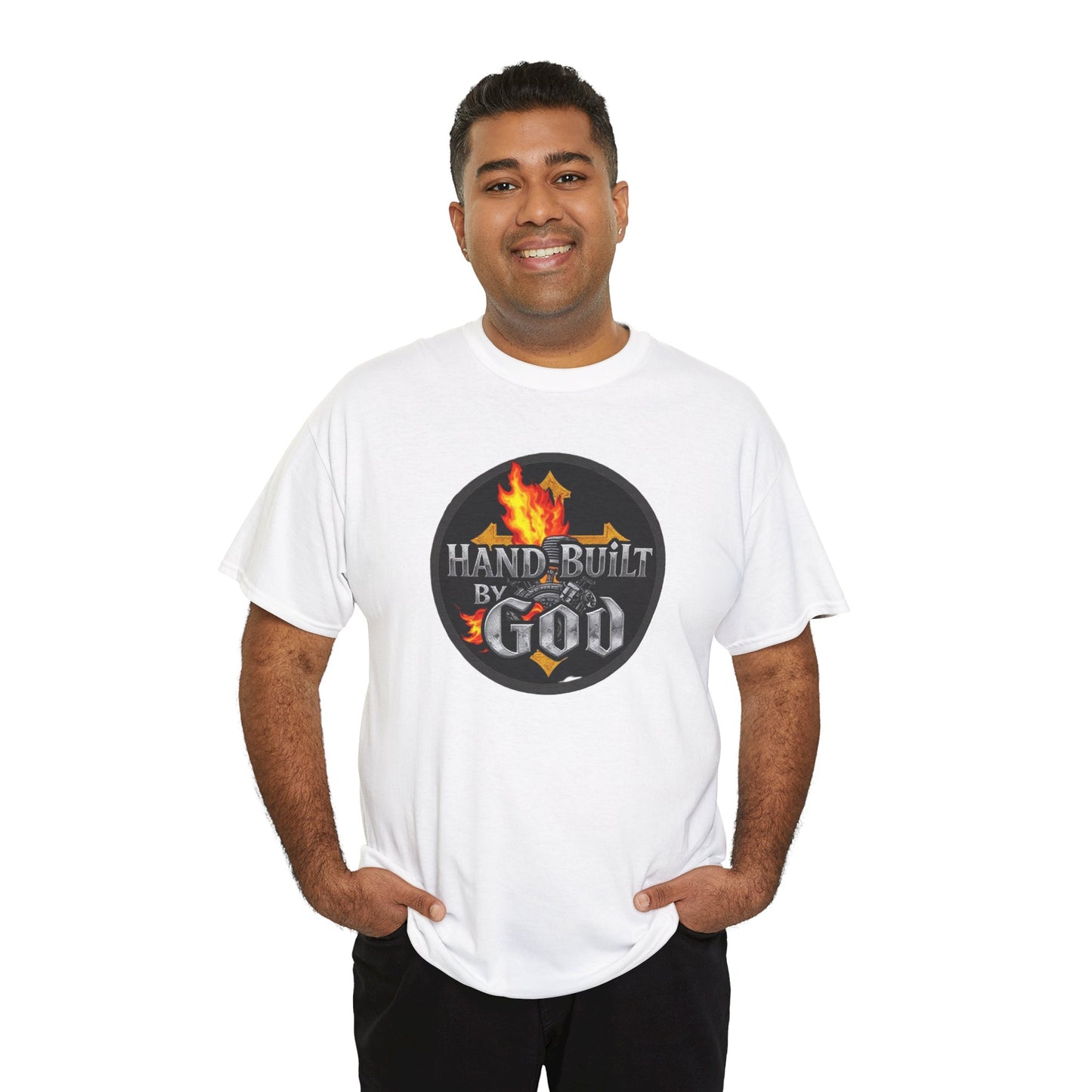 Hand Built By God - Men's Christian T-Shirt