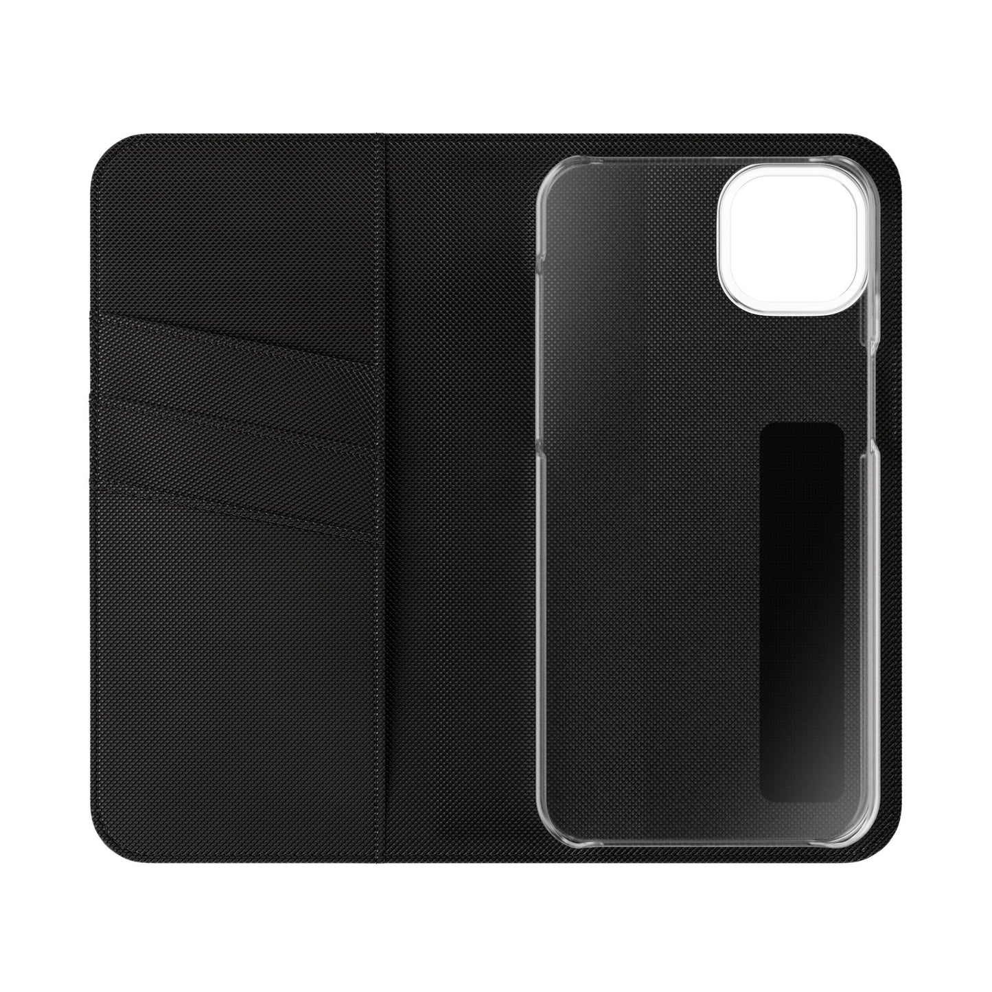 Black with Gold Cross & 1 Corinthians 1:18 - iPhone Flip/Wallet Phone Case