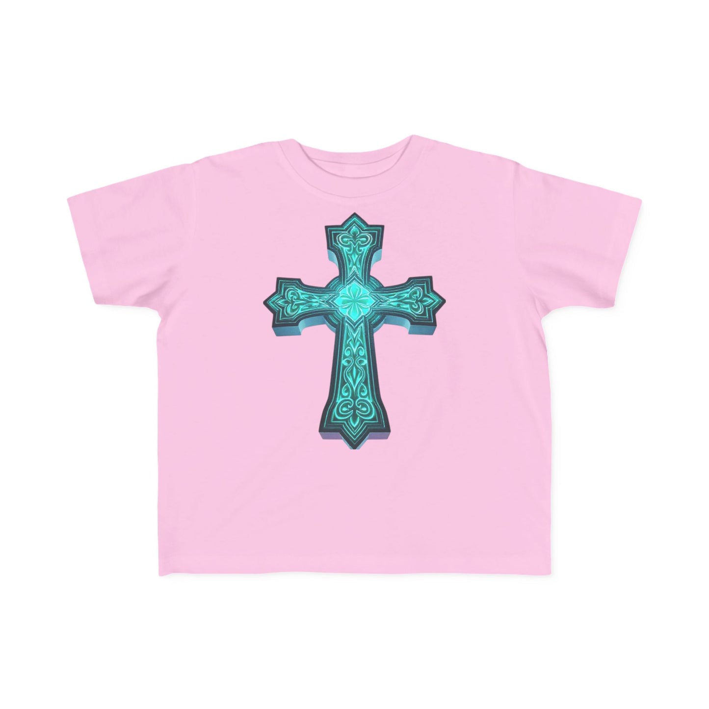 Shine Bright – Toddler Tee with Glowing Cross of Faith