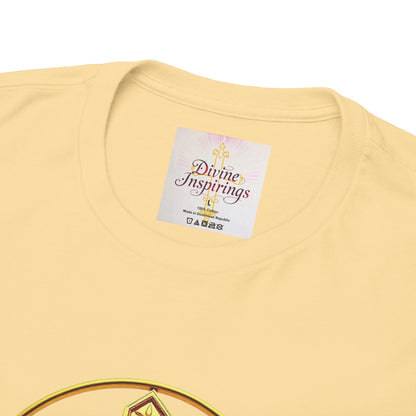 Men’s Romans 10:9 Christian T-Shirt – Jesus Is Lord & He Is Risen (Dark Lettering)