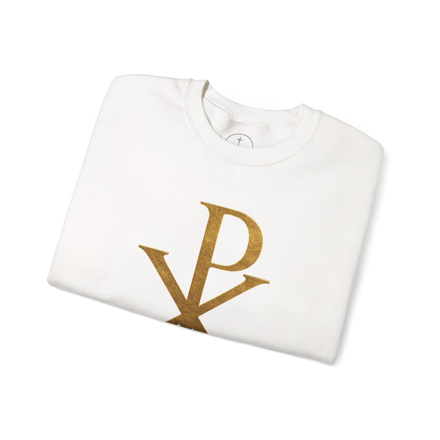 Chi Rho (Gold) - Men's Christian Sweatshirt