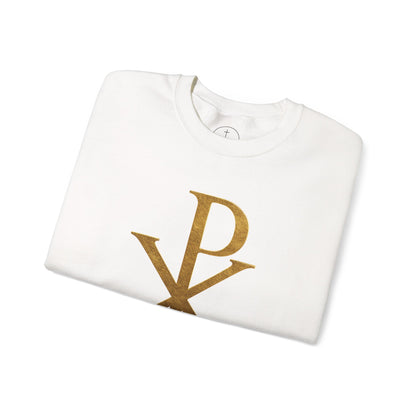 Chi Rho (Gold) - Men's Christian Sweatshirt
