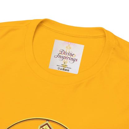 Men’s Romans 10:9 Christian T-Shirt – Jesus Is Lord & He Is Risen (Dark Lettering)