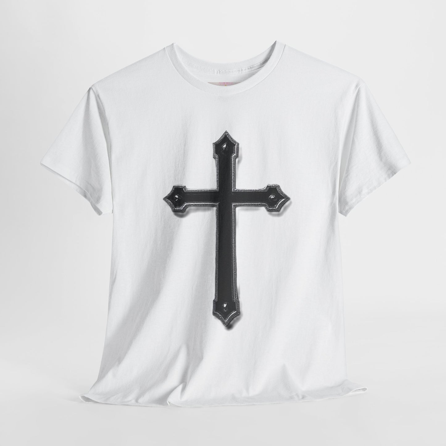 Warrior’s Cross Men’s Christian T-Shirt – Black Cross | Ephesians 6:11