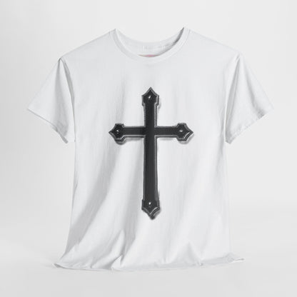 Warrior’s Cross Men’s Christian T-Shirt – Black Cross | Ephesians 6:11
