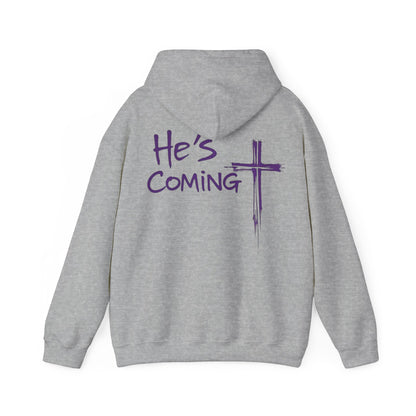 Awaiting Glory – "He's Coming" Women's Christian Hoodie