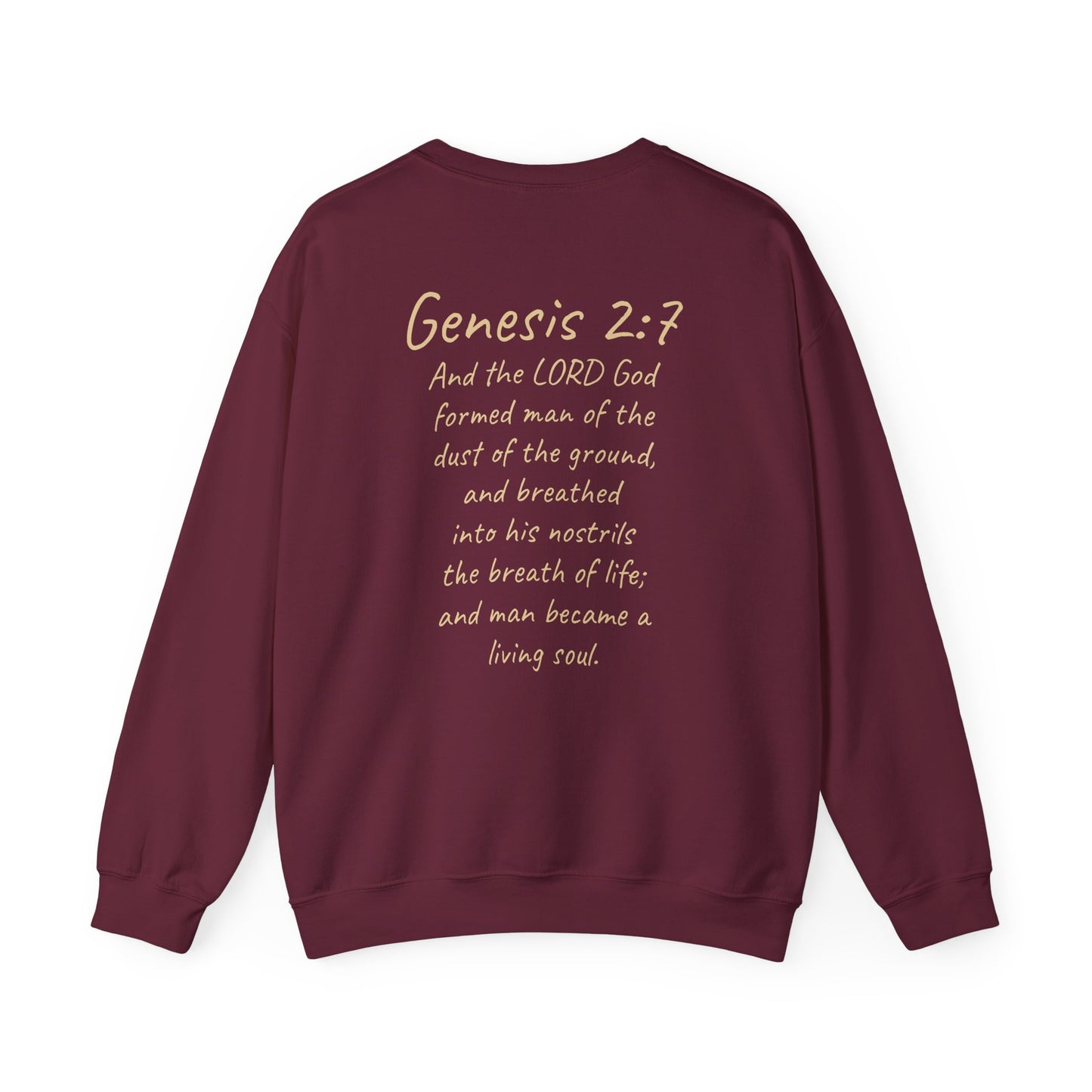 Formed from the Dust (Light Lettering) - Men’s Christian Sweatshirt